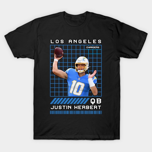 JUSTIN HERBERT - QB - LOS ANGELES CHARGERS T-Shirt by Mudahan Muncul 2022